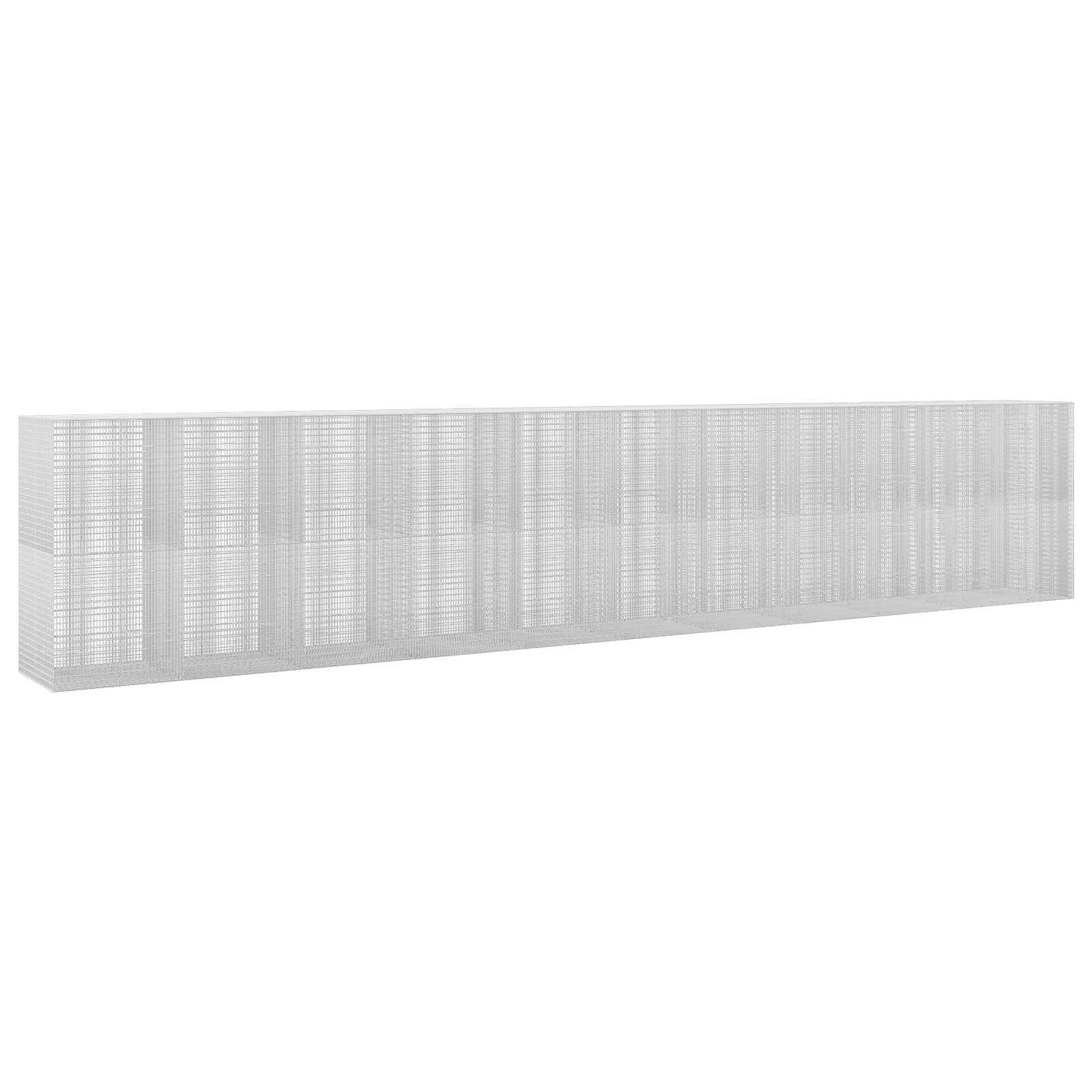 vidaXL Gabión s drôtom 35 mm a sieťou 5x25 cm 1050x100x200 cm