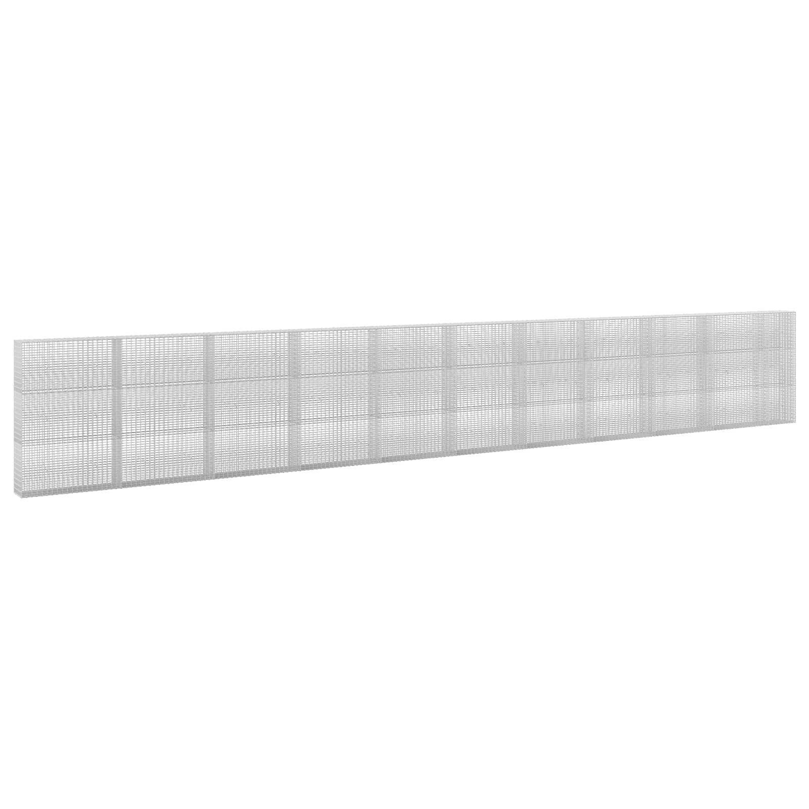 vidaXL Gabión s drôtom 35 mm a sieťou 5x25 cm 1050x30x150 cm