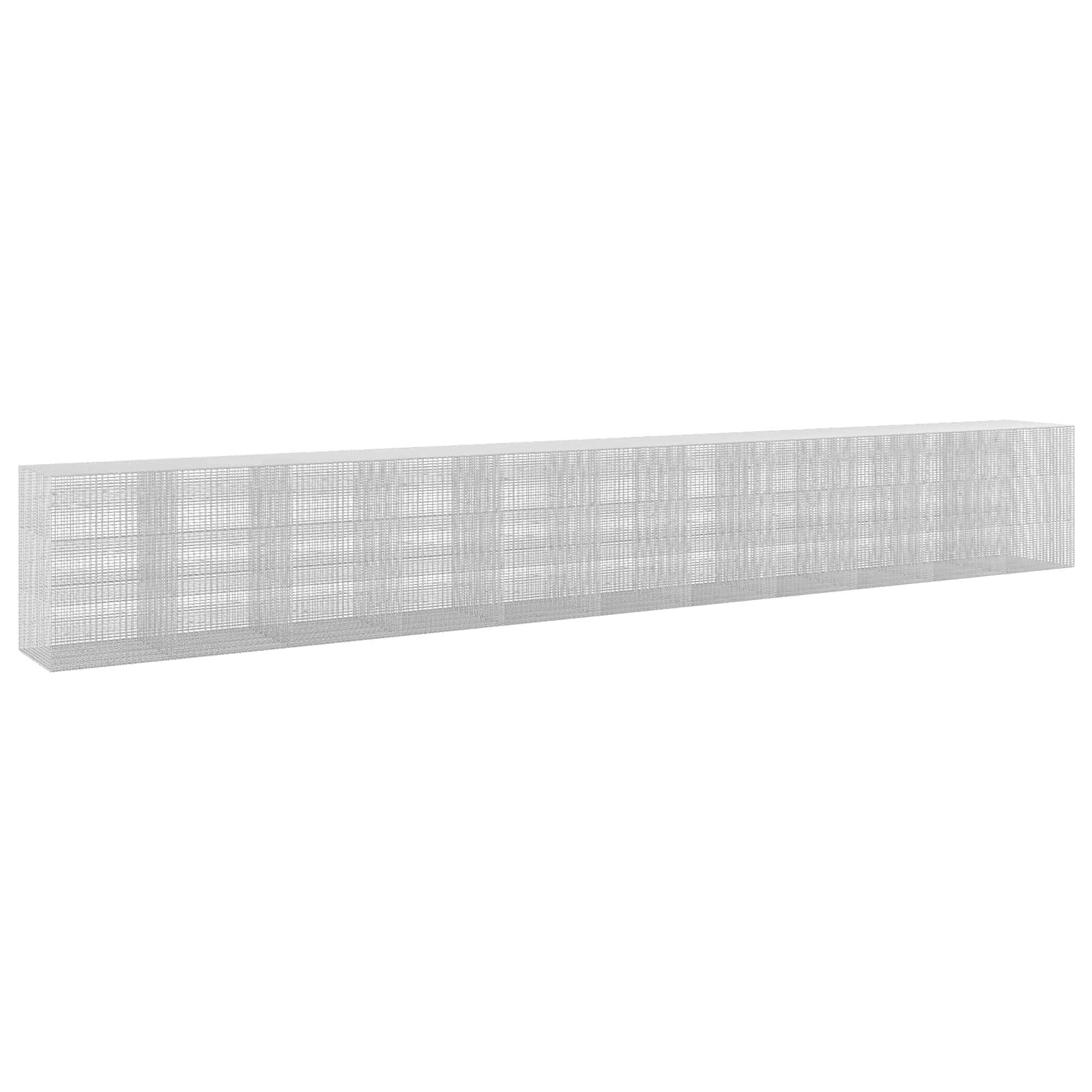 vidaXL Gabión s drôtom 35 mm a sieťou 5x25 cm 1100x100x150 cm