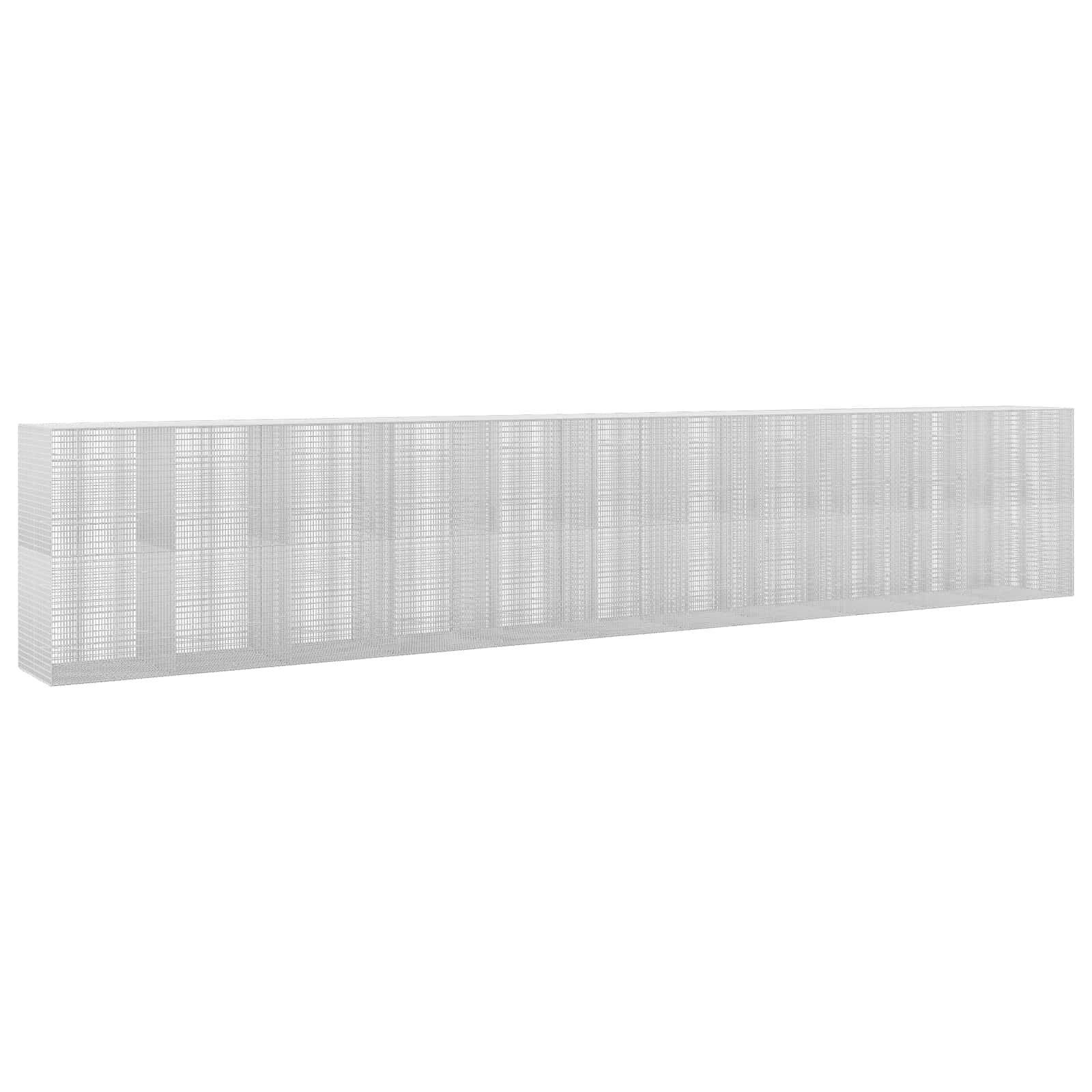 vidaXL Gabión s drôtom 35 mm a sieťou 5x25 cm 1100x100x200 cm