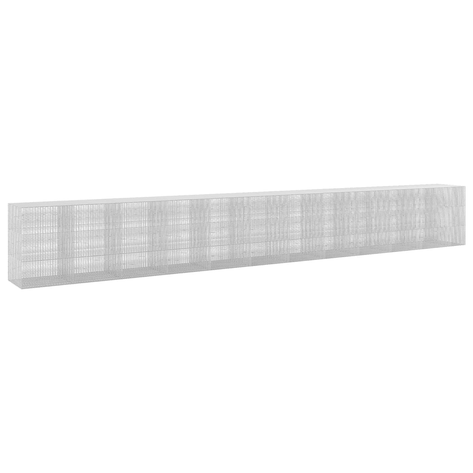 vidaXL Gabión s drôtom 35 mm a sieťou 5x25 cm 1150x100x150 cm