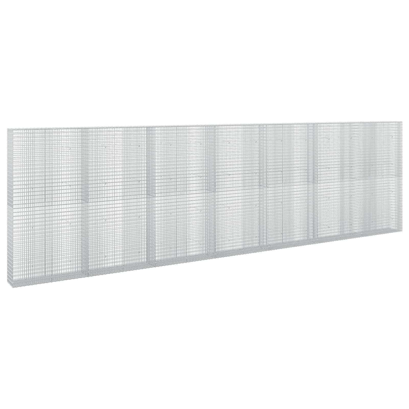 vidaXL Gabión s drôtom 35 mm a sieťou 5x25 cm 700x30x200 cm