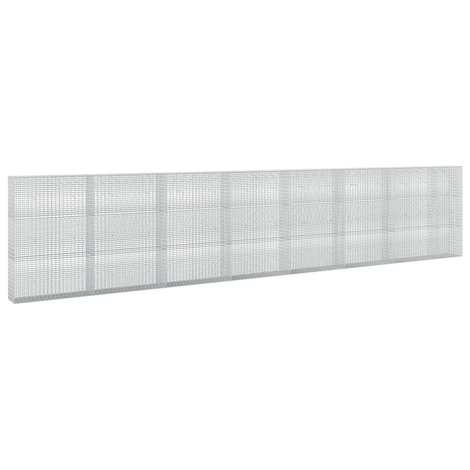 vidaXL Gabión s drôtom 35 mm a sieťou 5x25 cm 750x30x150 cm