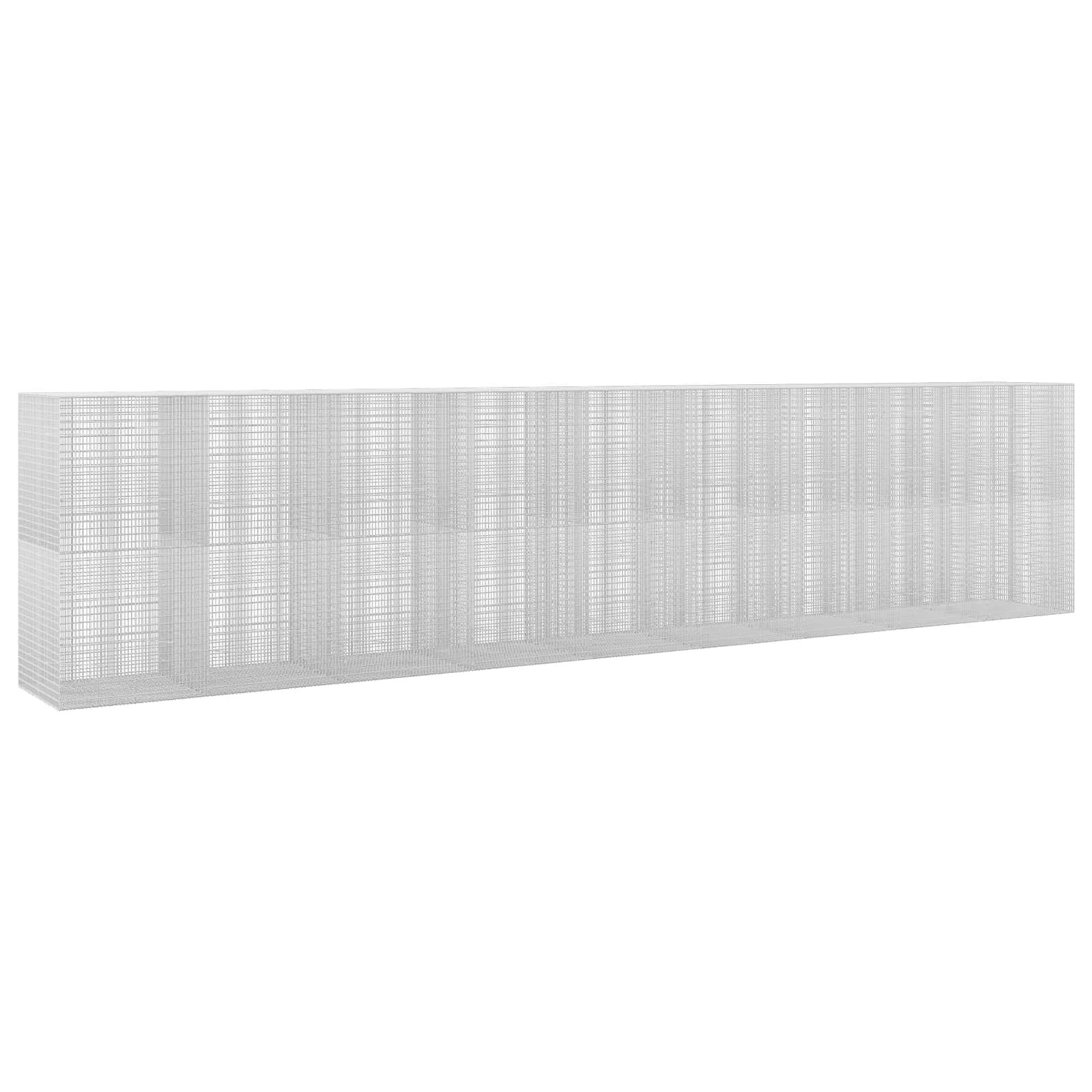 vidaXL Gabión s drôtom 35 mm a sieťou 5x25 cm 900x100x200 cm