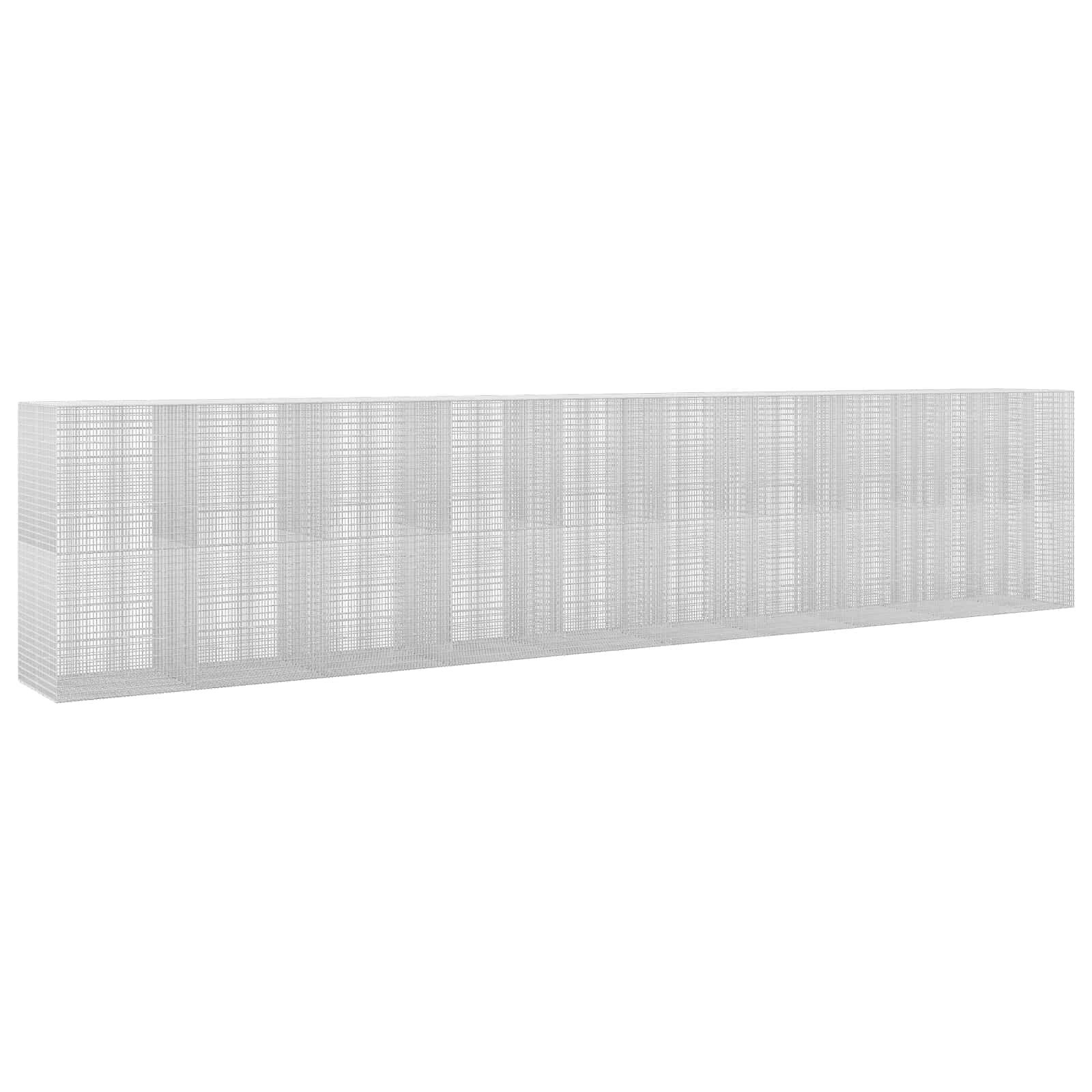 vidaXL Gabión s drôtom 35 mm a sieťou 5x25 cm 950x100x200 cm
