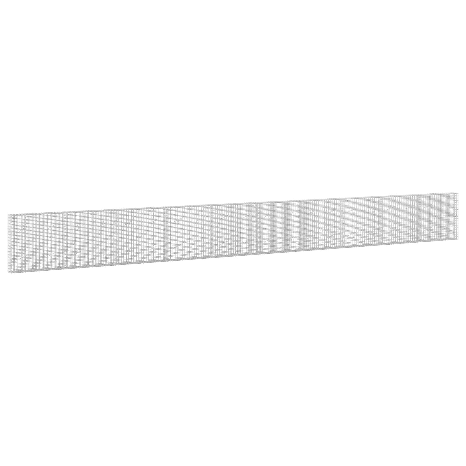 vidaXL Gabión s drôtom 35 mm a sieťou 5x5 cm 1000x20x100 cm