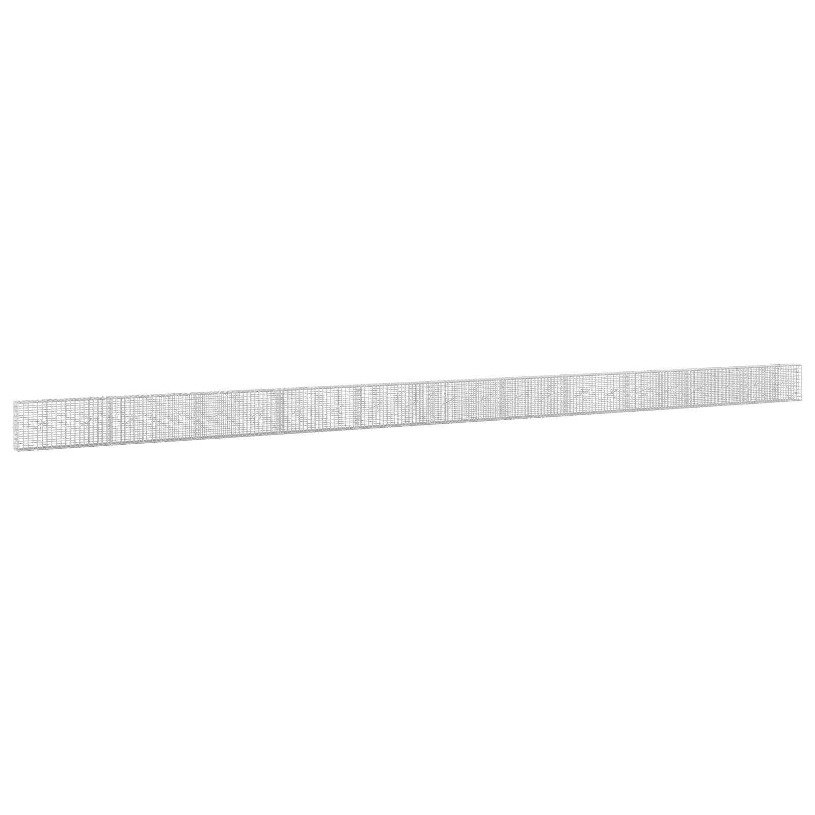 vidaXL Gabión s drôtom 35 mm a sieťou 5x5 cm 1100x20x50 cm