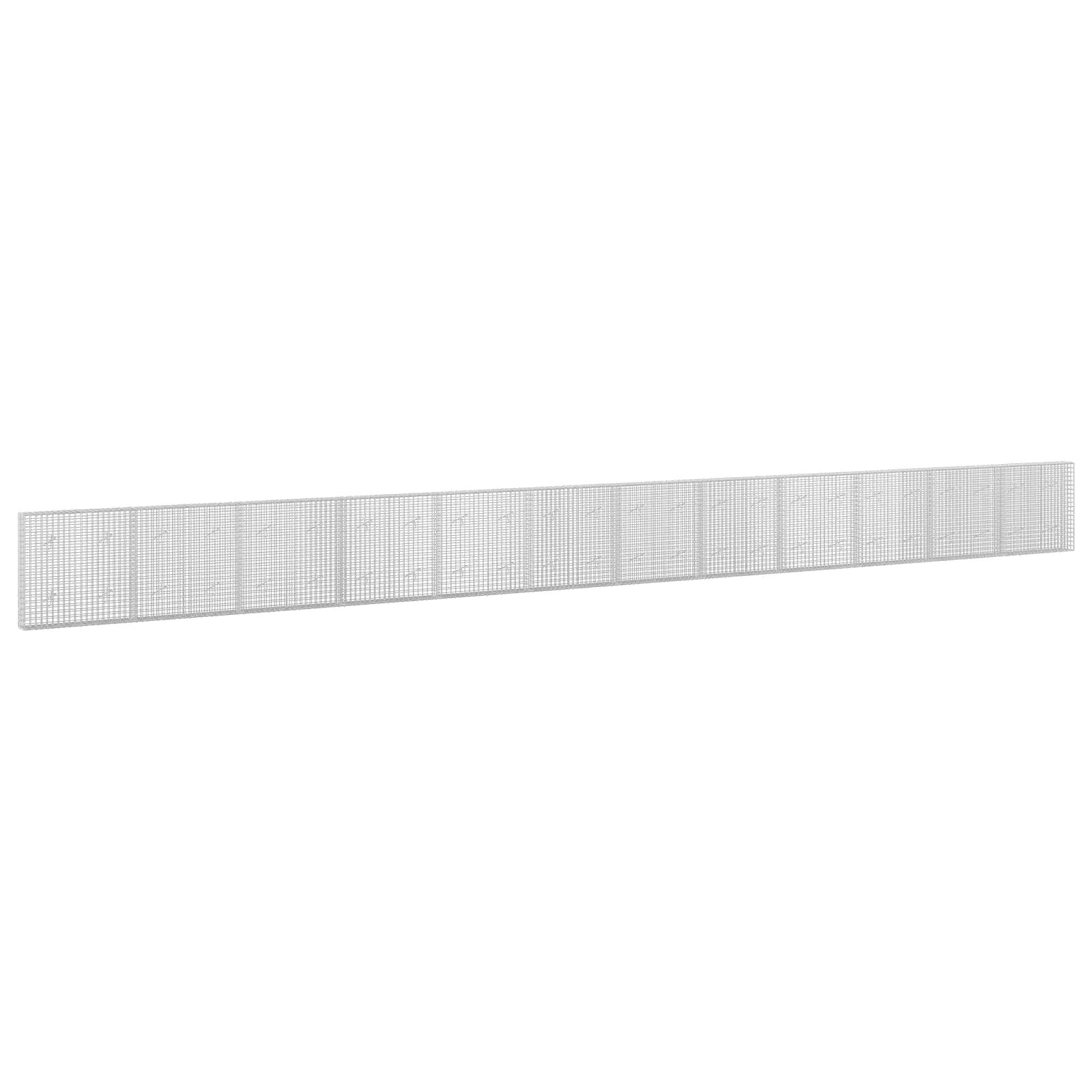 vidaXL Gabión s drôtom 35 mm a sieťou 5x5 cm 1200x20x100 cm