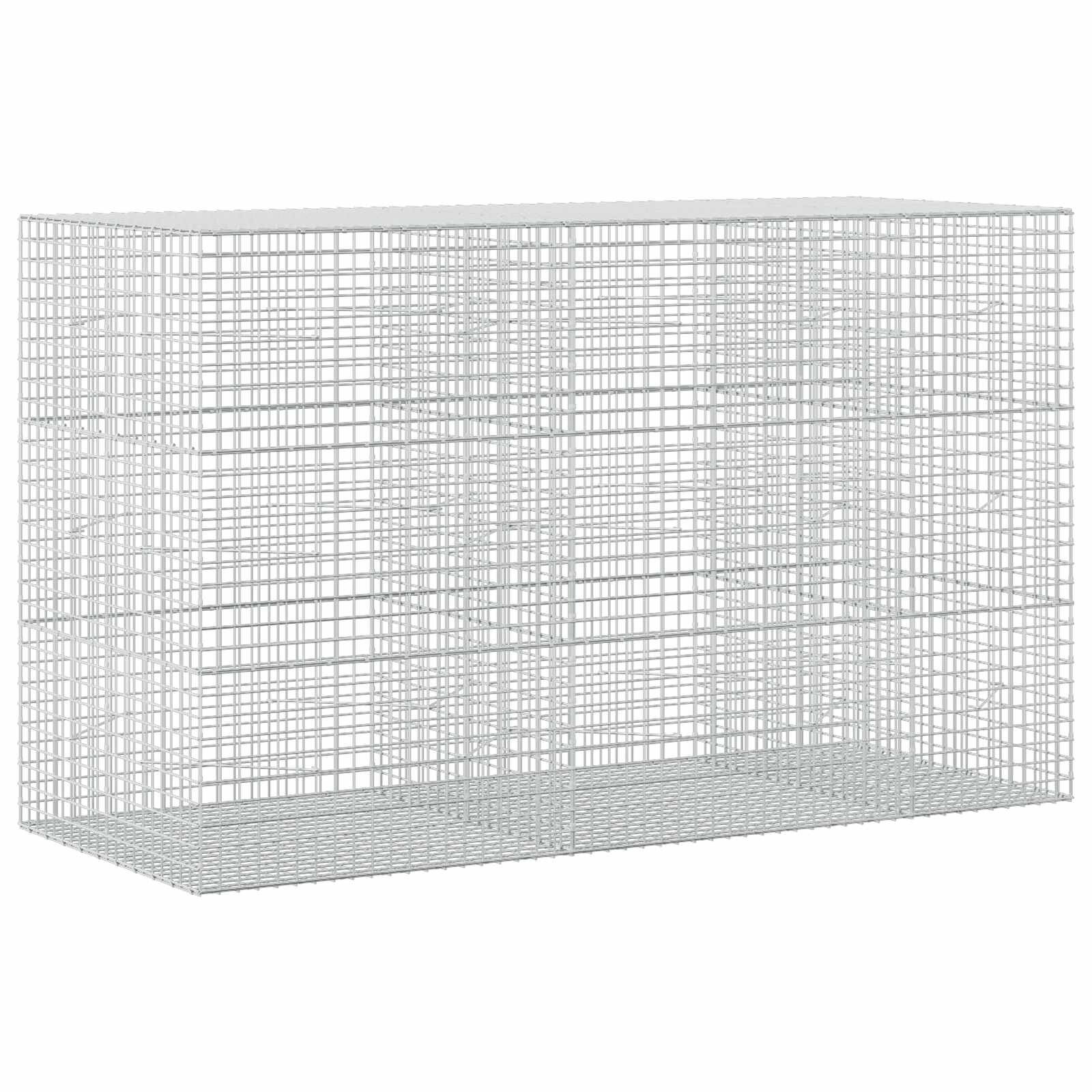 vidaXL Gabión s drôtom 35 mm a sieťou 5x5 cm 250x100x150 cm