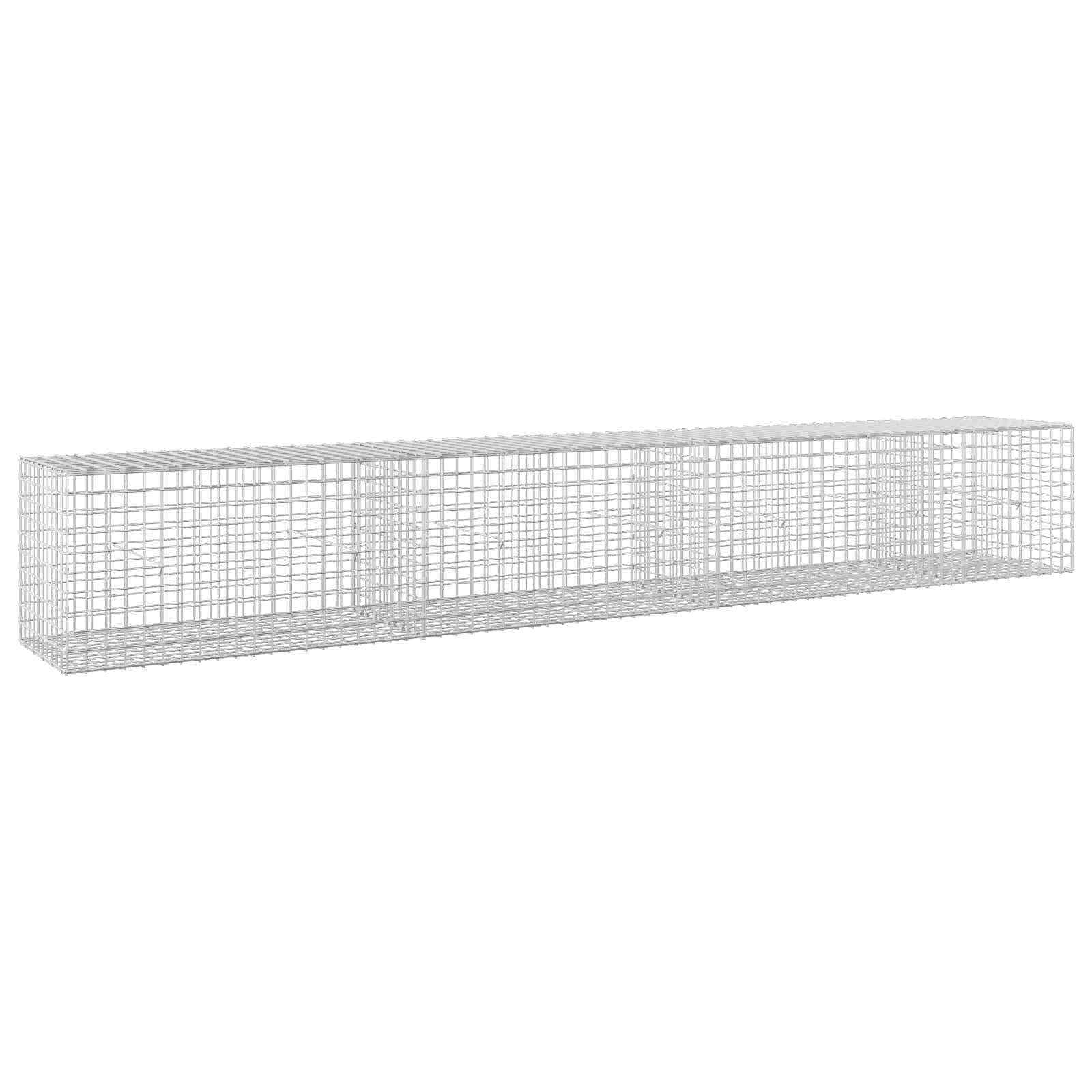 vidaXL Gabión s drôtom 35 mm a sieťou 5x5 cm 350x50x50 cm
