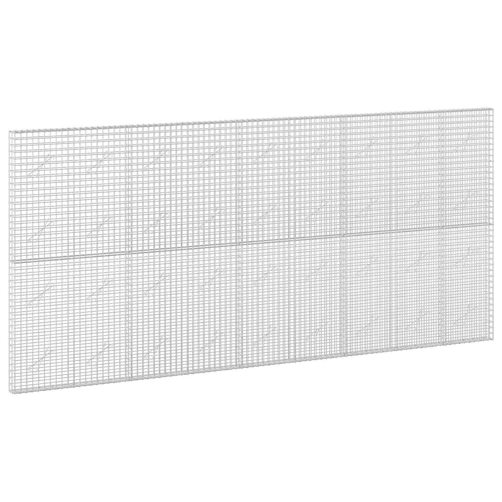 vidaXL Gabión s drôtom 35 mm a sieťou 5x5 cm 450x10x200 cm