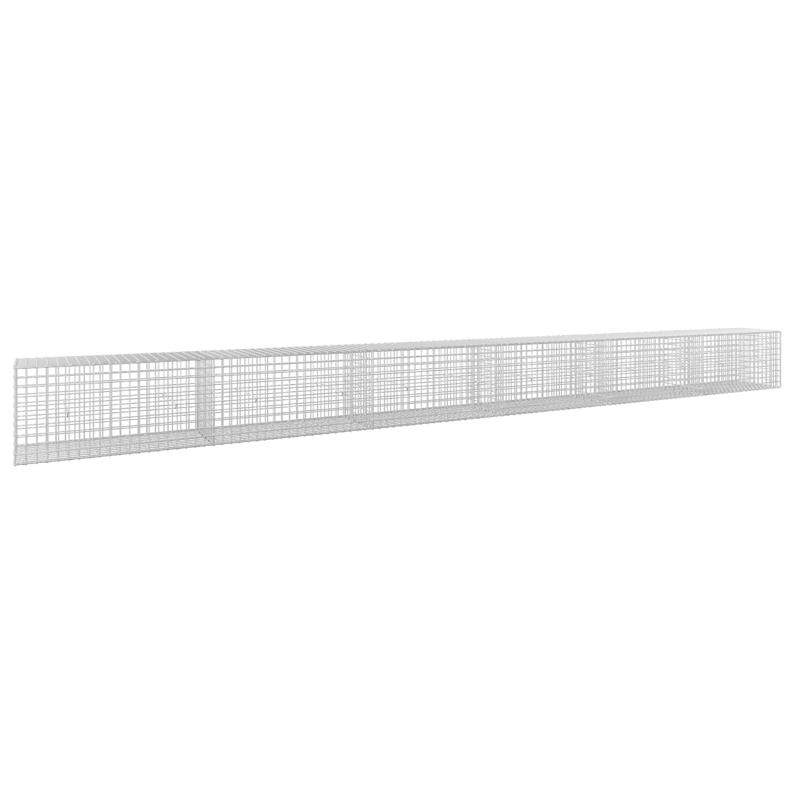 vidaXL Gabión s drôtom 35 mm a sieťou 5x5 cm 600x50x50 cm