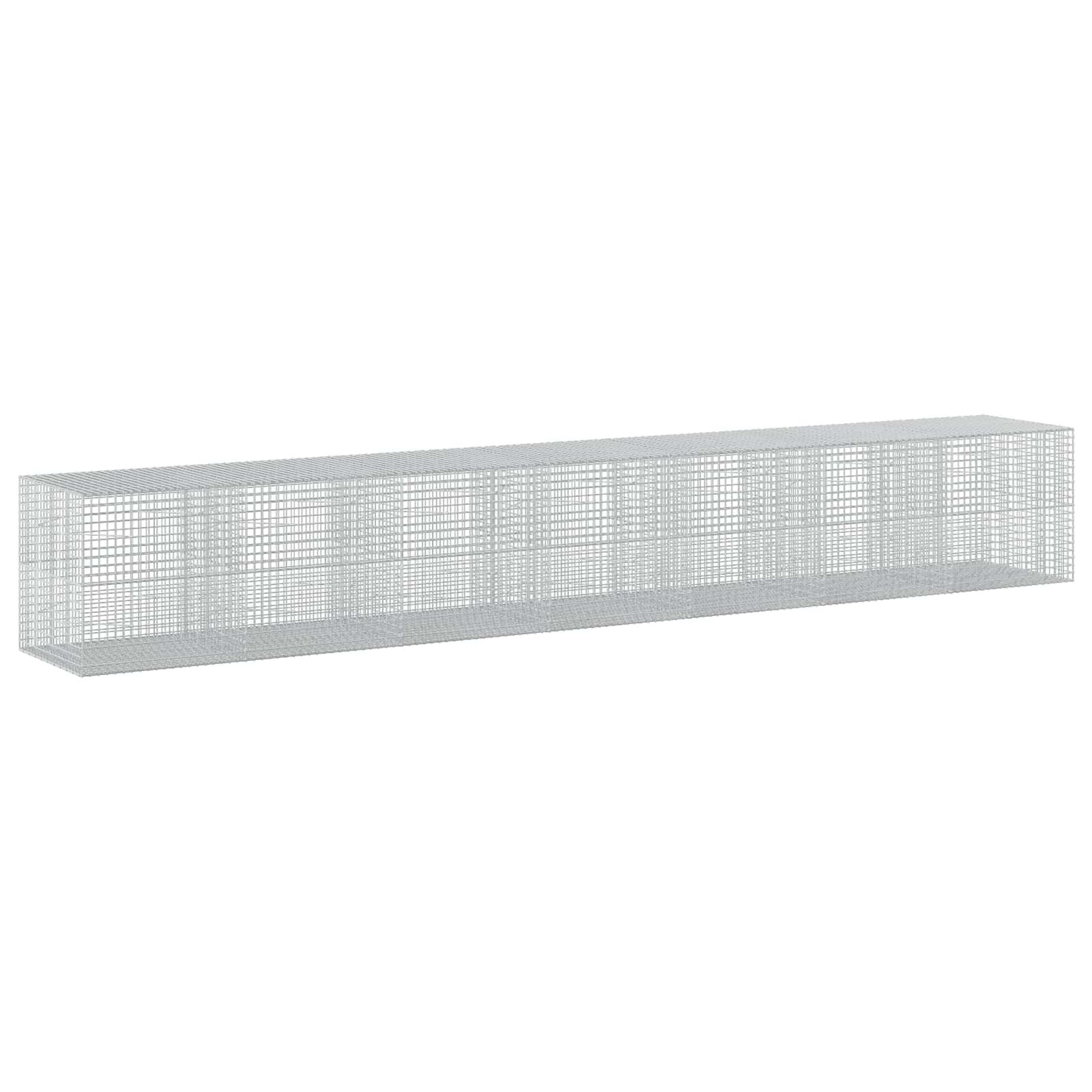 vidaXL Gabión s drôtom 35 mm a sieťou 5x5 cm 700x100x100 cm