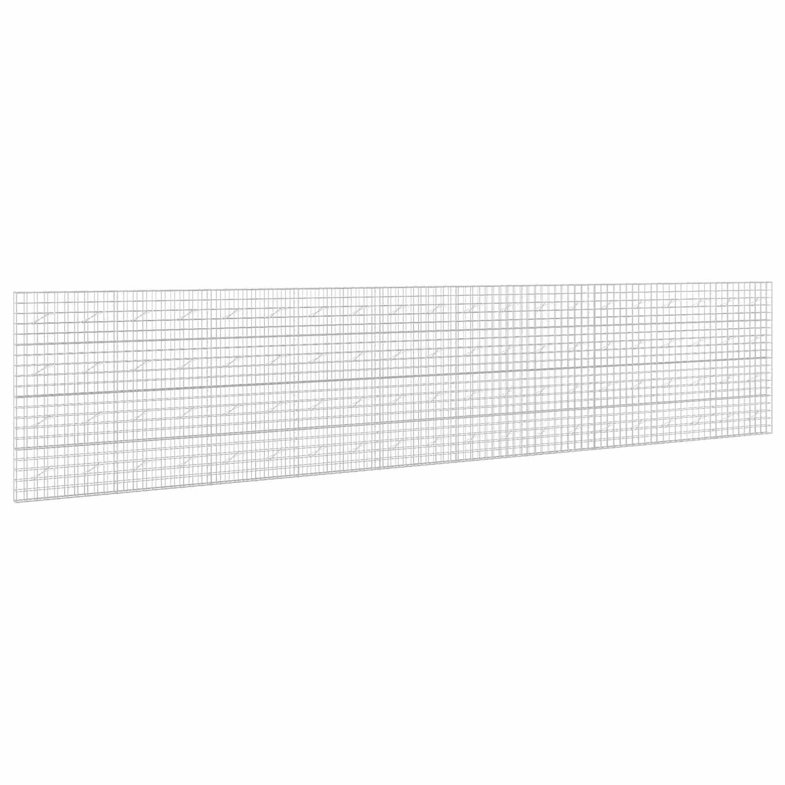 vidaXL Gabión s drôtom 5 mm a sieťou 10x10 cm 1000x10x200 cm