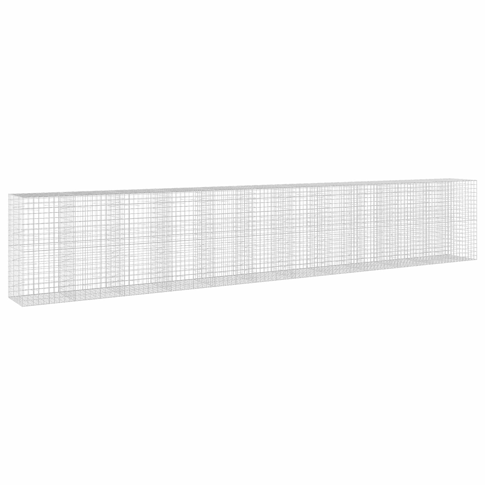 vidaXL Gabión s drôtom 5 mm a sieťou 10x10 cm 1150x100x200 cm