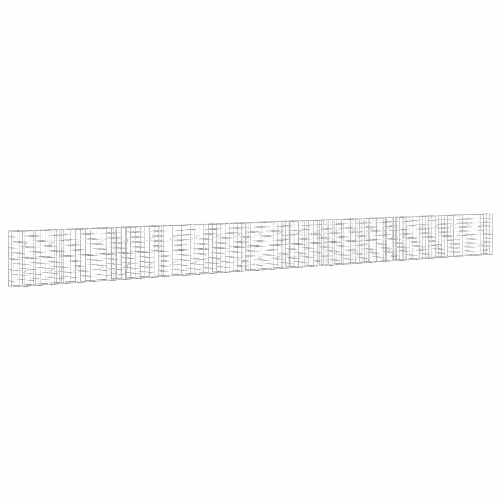 vidaXL Gabión s drôtom 5 mm a sieťou 10x10 cm 1200x20x100 cm