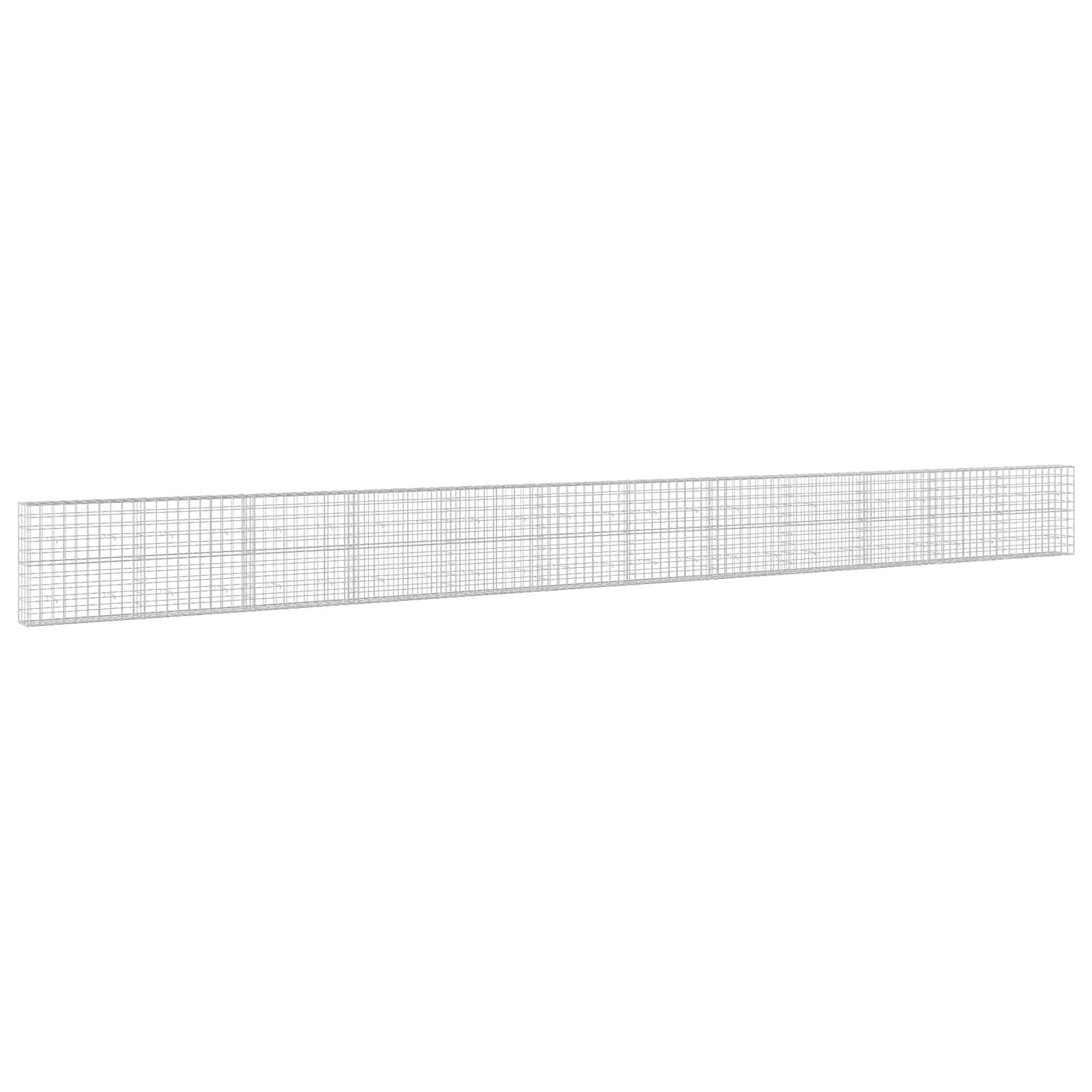 vidaXL Gabión s drôtom 5 mm a sieťou 10x10 cm 1200x30x100 cm