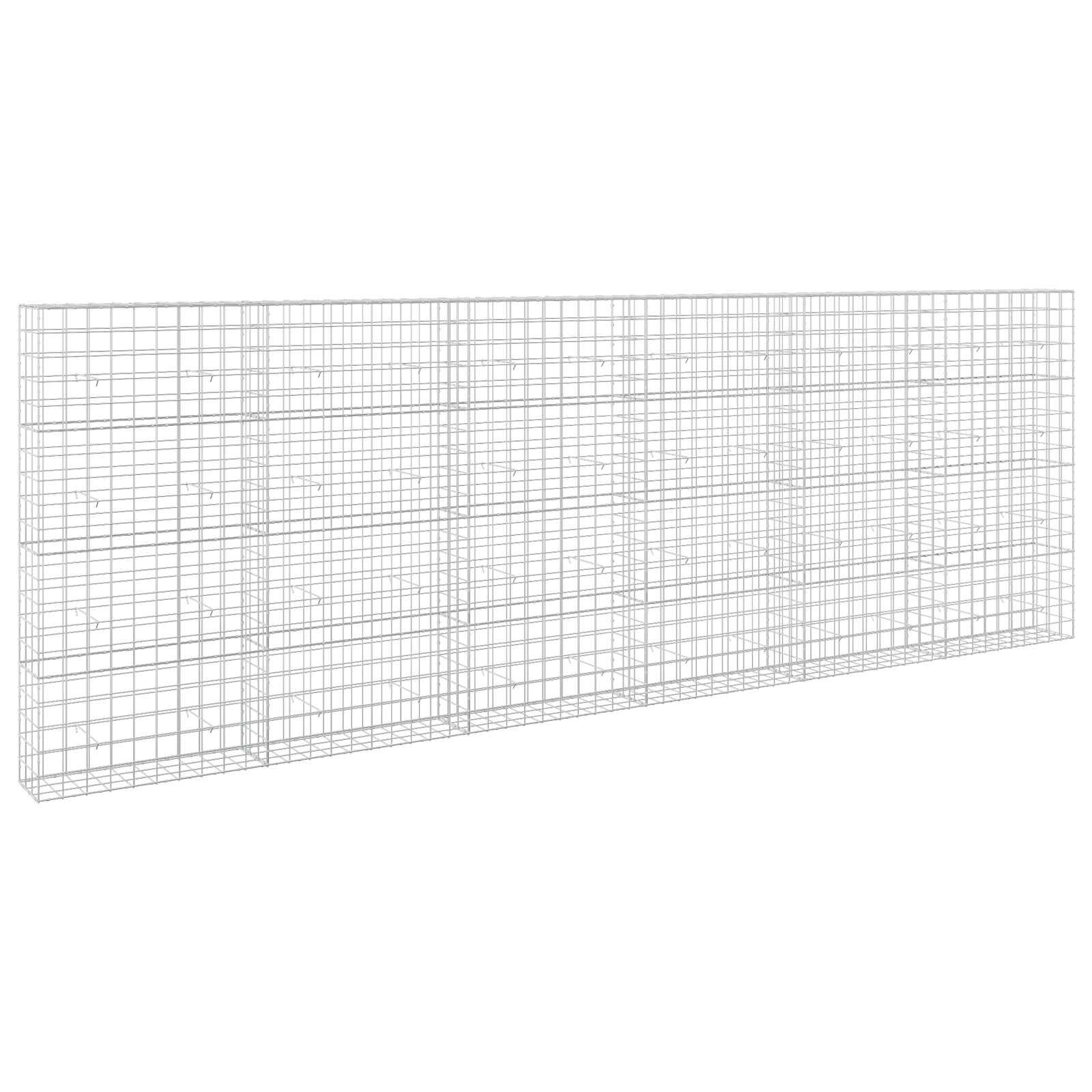 vidaXL Gabión s drôtom 5 mm a sieťou 10x10 cm 600x30x200 cm