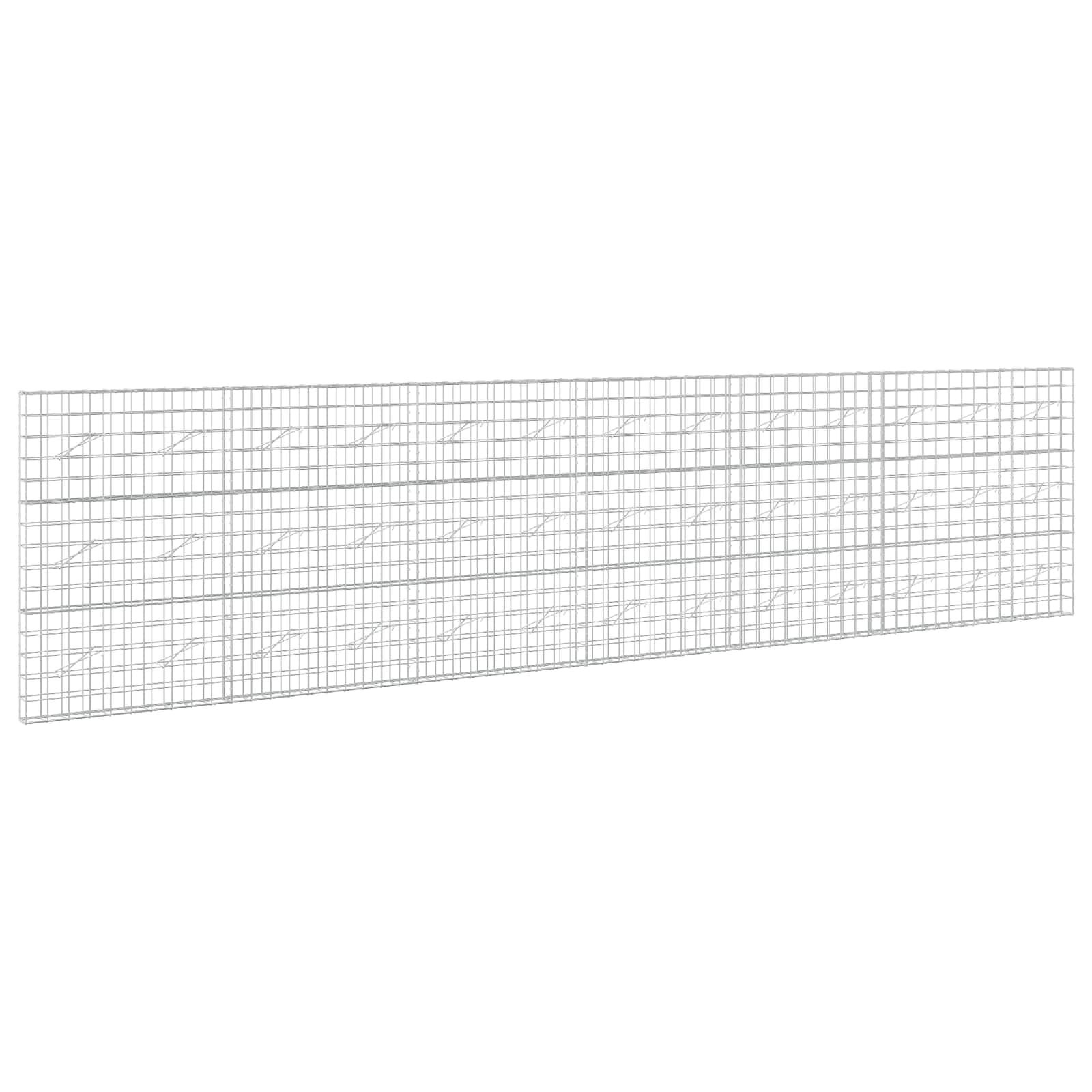 vidaXL Gabión s drôtom 5 mm a sieťou 10x10 cm 650x10x150 cm