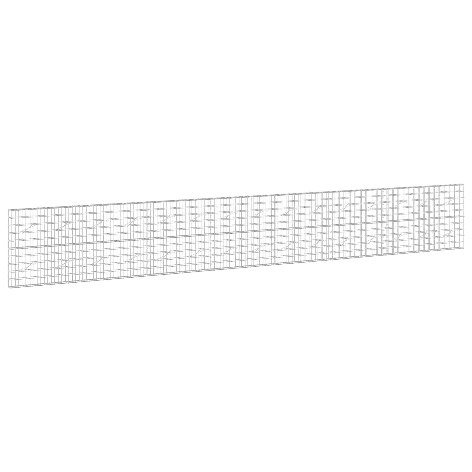 vidaXL Gabión s drôtom 5 mm a sieťou 10x10 cm 750x10x100 cm
