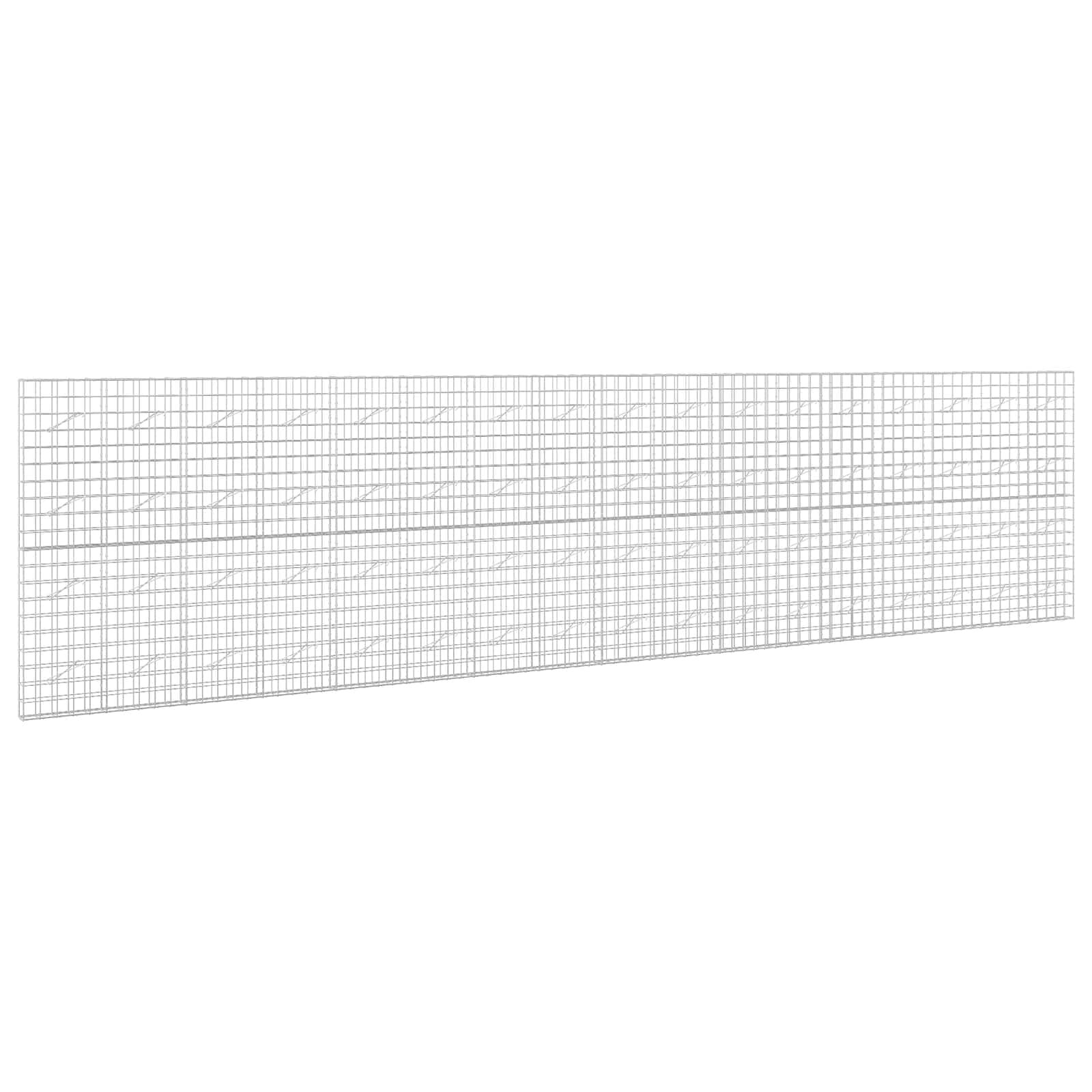 vidaXL Gabión s drôtom 5 mm a sieťou 10x10 cm 850x10x200 cm
