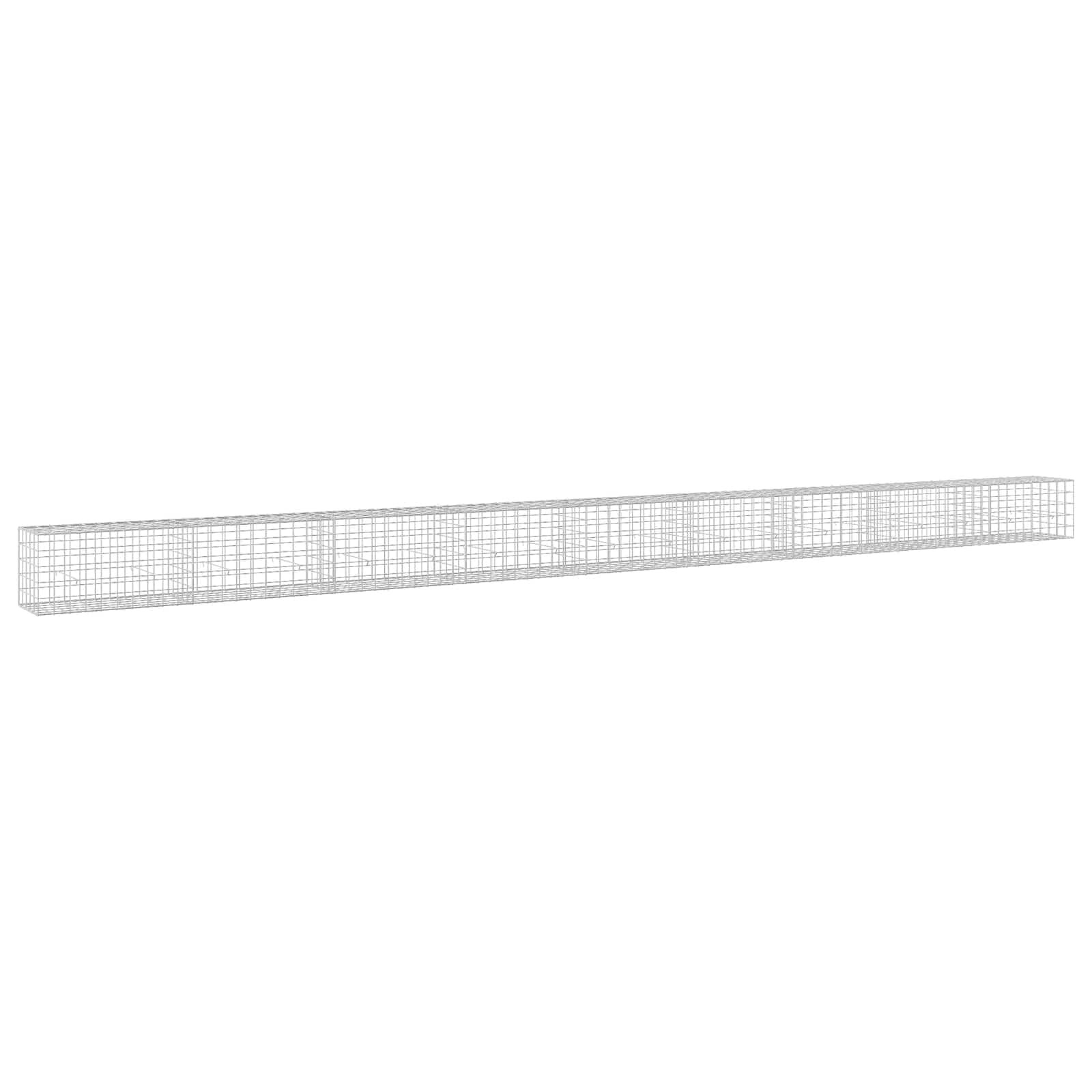 vidaXL Gabión s drôtom 5 mm a sieťou 10x10 cm 900x50x50 cm