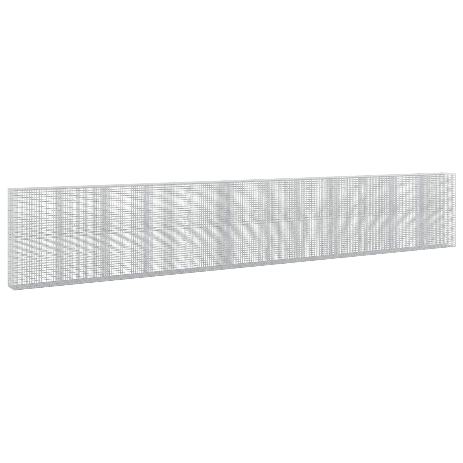 vidaXL Gabión s drôtom 5 mm a sieťou 5x5 cm 1200x50x200 cm