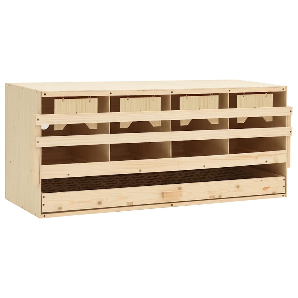 vidaXL Hniezdo pre sliepky 4 priehradky 106x40x45cm borovicový masív