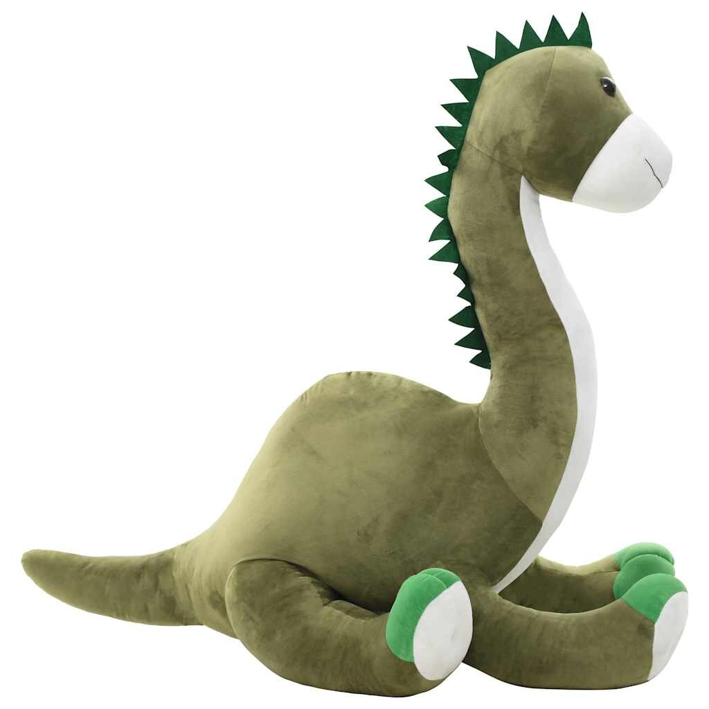vidaXL Hračka dinosaurus Brontsaurus zelený plyšový