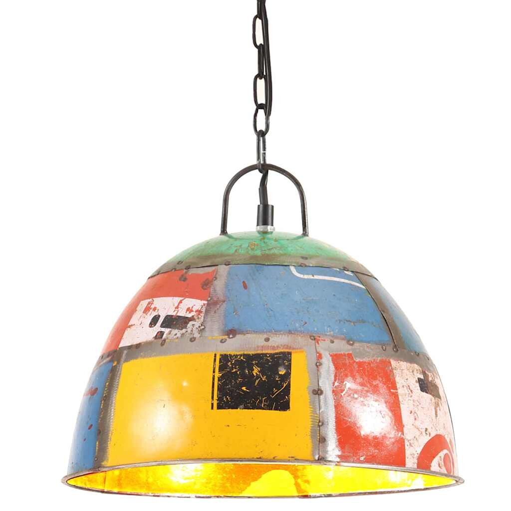 vidaXL Industriálna vintage závesná lampa 25 W farebná 31 cm E27