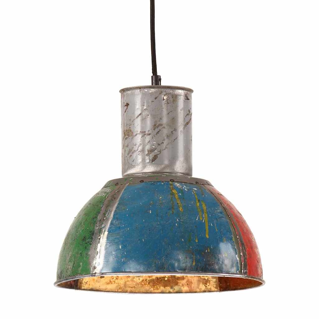 vidaXL Industriálna závesná lampa 25 W viacfarebná okrúhla 285 cm E27