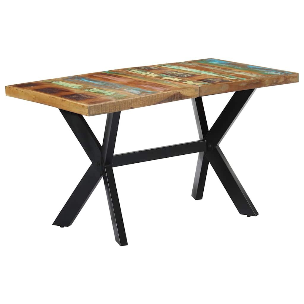 vidaXL Jedálenský stôl 140x70x75 cm recyklovaný masív
