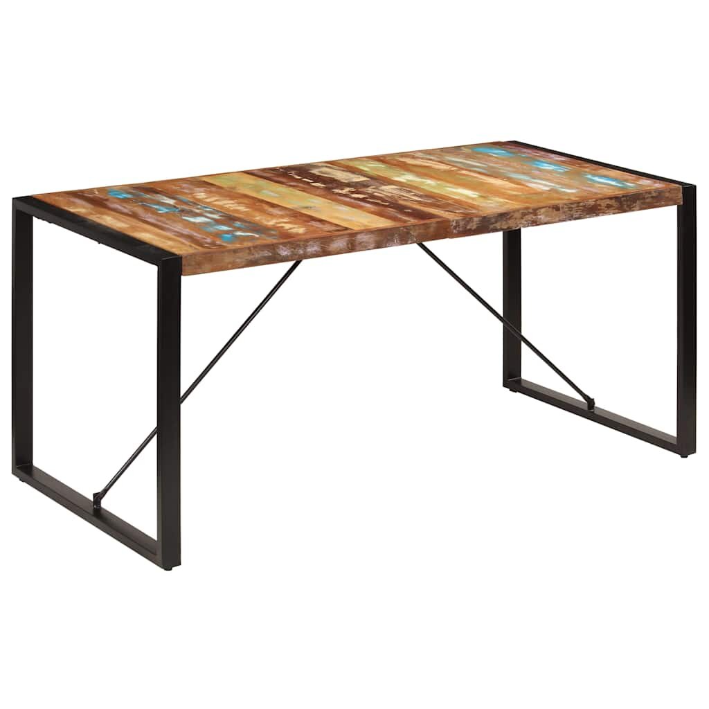 vidaXL Jedálenský stôl 160x80x75 cm recyklovaný masív