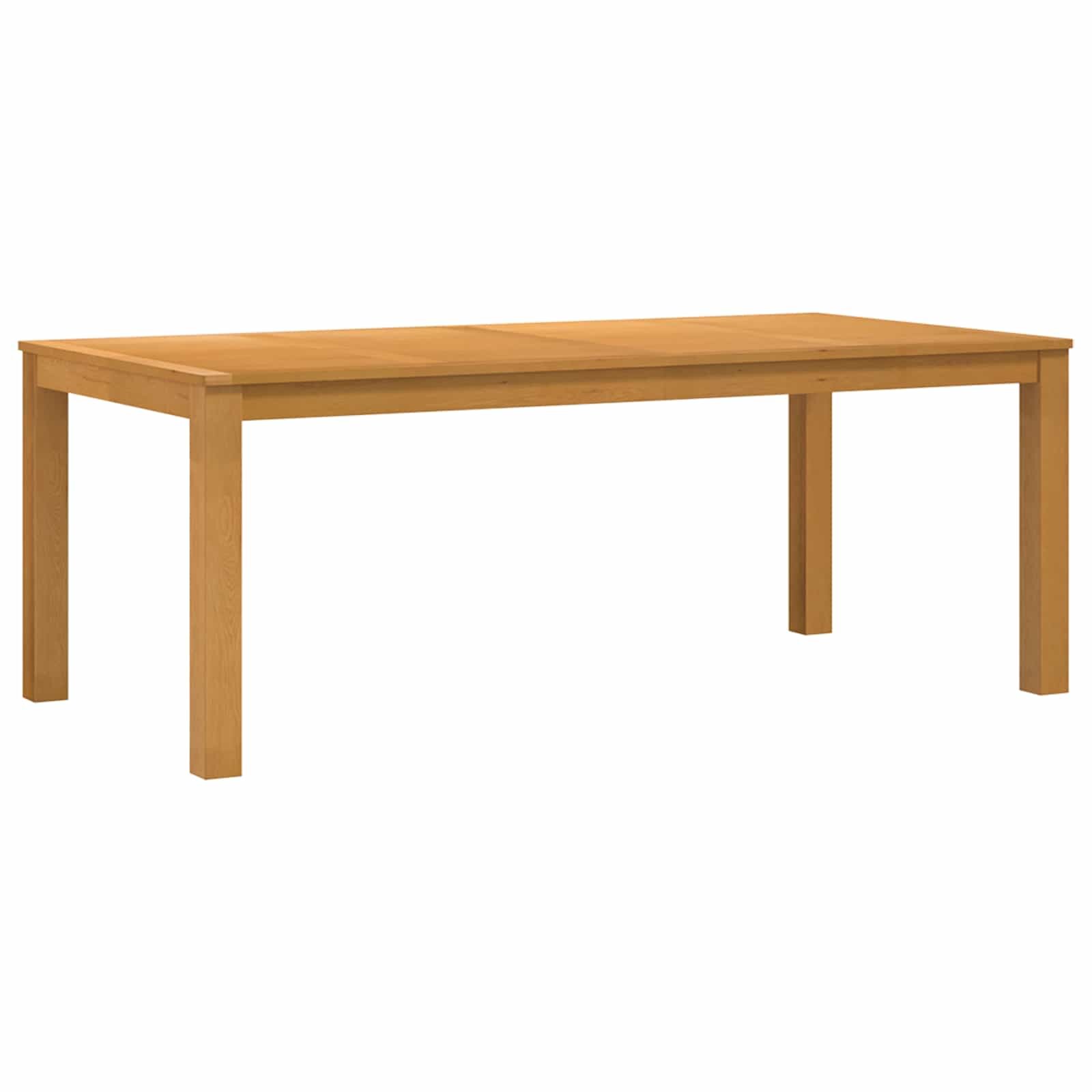 vidaXL Jedálenský stôl 200 x 100 x 75 cm Masívne dubové drevo Prírodná