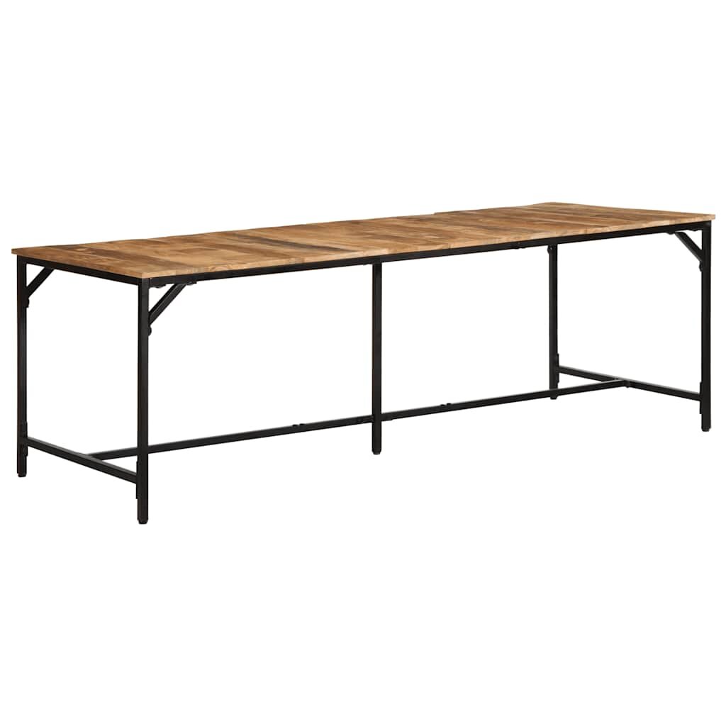 vidaXL Jedálenský stôl 220x90x75 cm surový mangovníkový masív