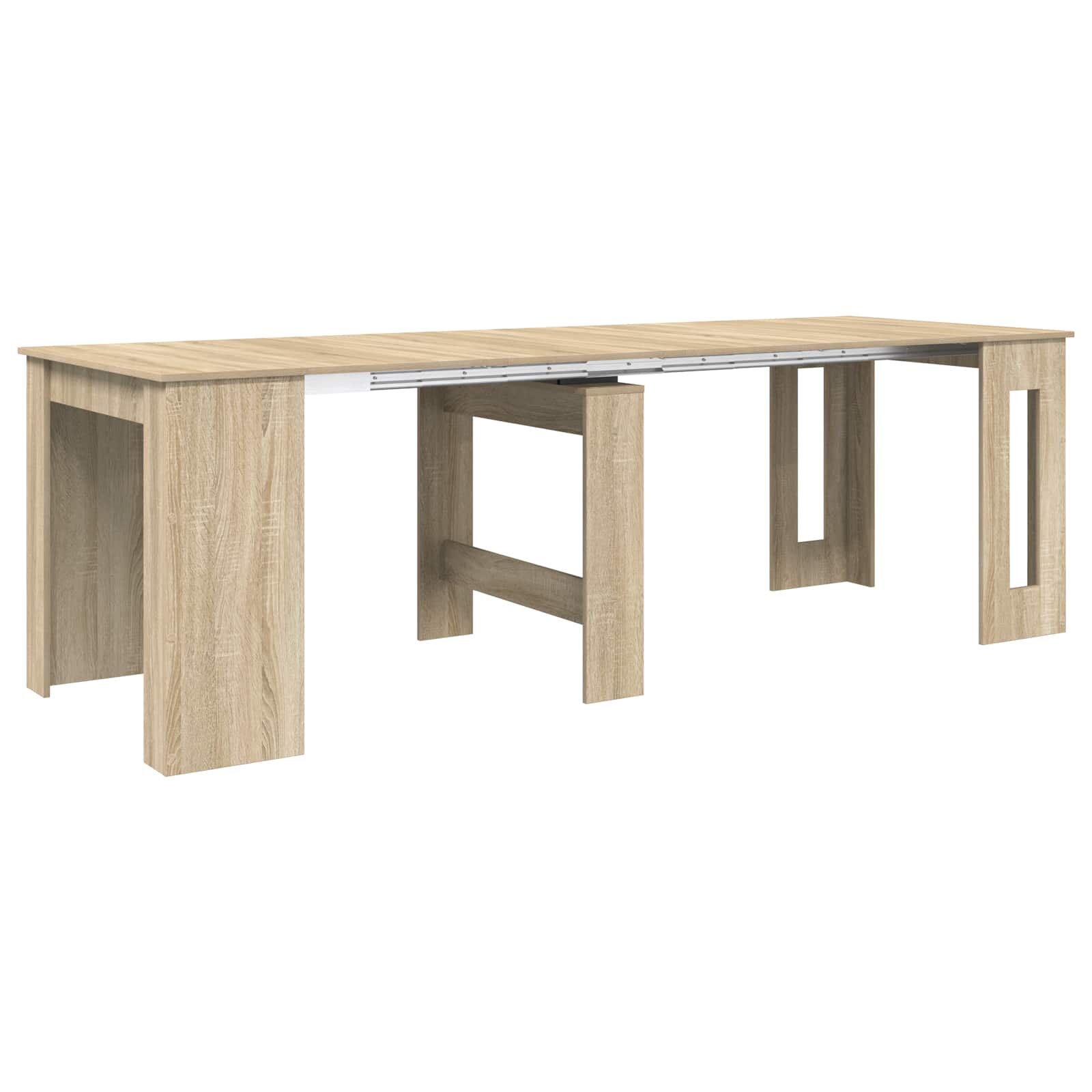 vidaXL Jedálenský stôl 240 x 85 x 75 cm Kompozitné drevo Dub sonoma