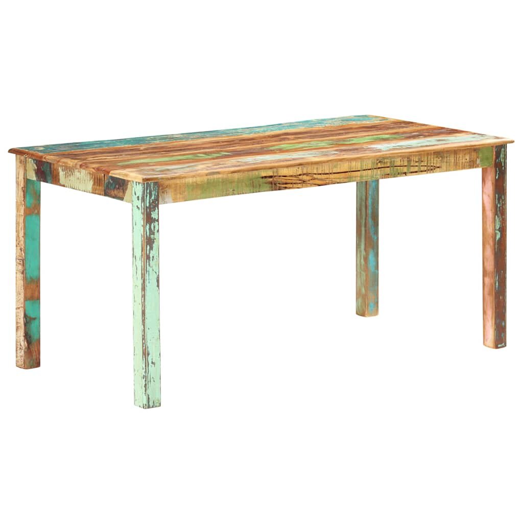 vidaXL Jedálenský stôl recyklovaný masív 160x80x76 cm