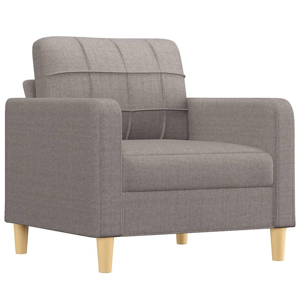 vidaXL Jednomiestna pohovka sivohnedá 60 cm látka