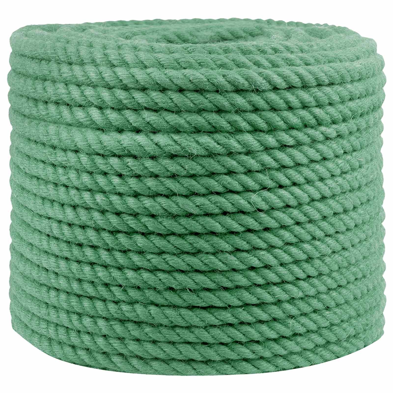 vidaXL Jutové lano 10 mm Zelená 100% Tossa juta