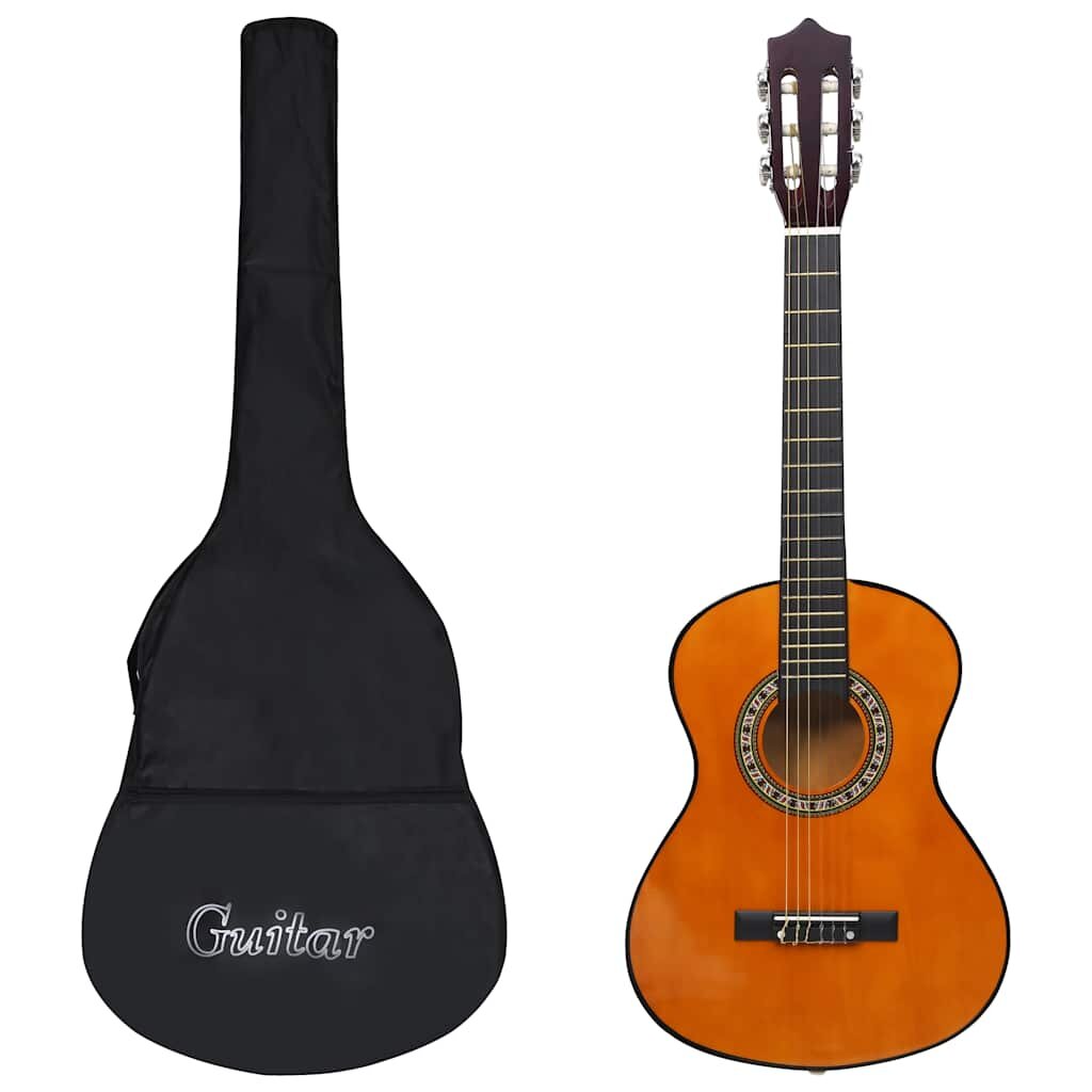 vidaXL Klasická gitara pre začiatočníkov a deti s taškou 1/2 34