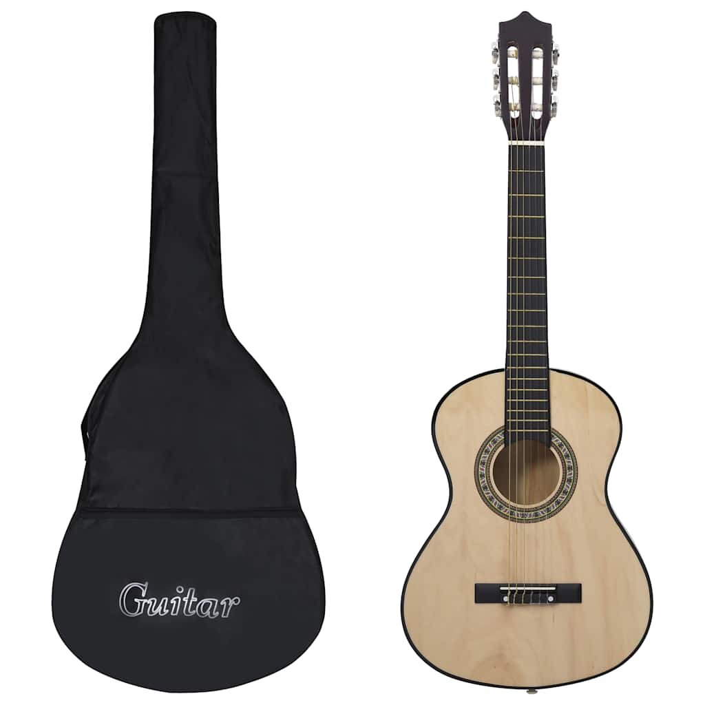 vidaXL Klasická gitara pre začiatočníkov a deti s taškou 1/2 34"