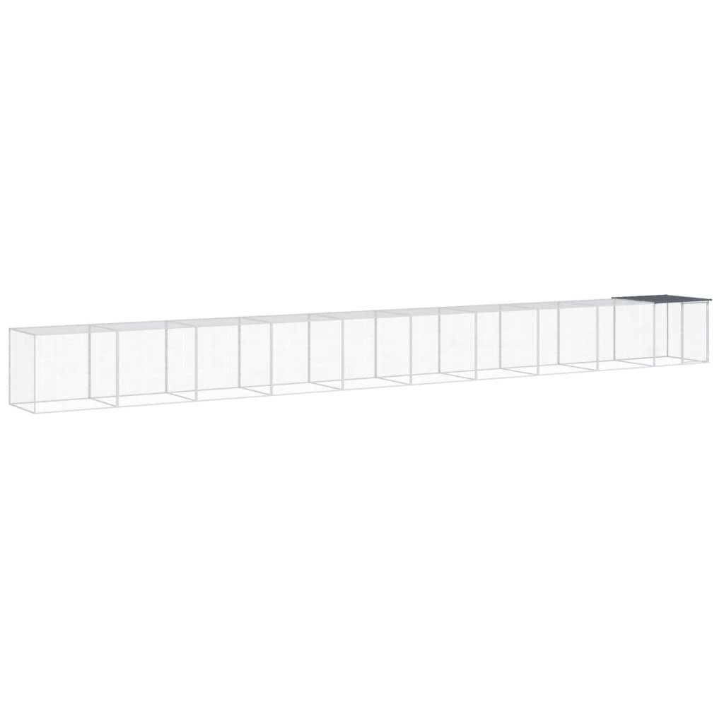 vidaXL Klietka pre kurčatá strecha antracitová 1003x98x90 cm poz. oceľ