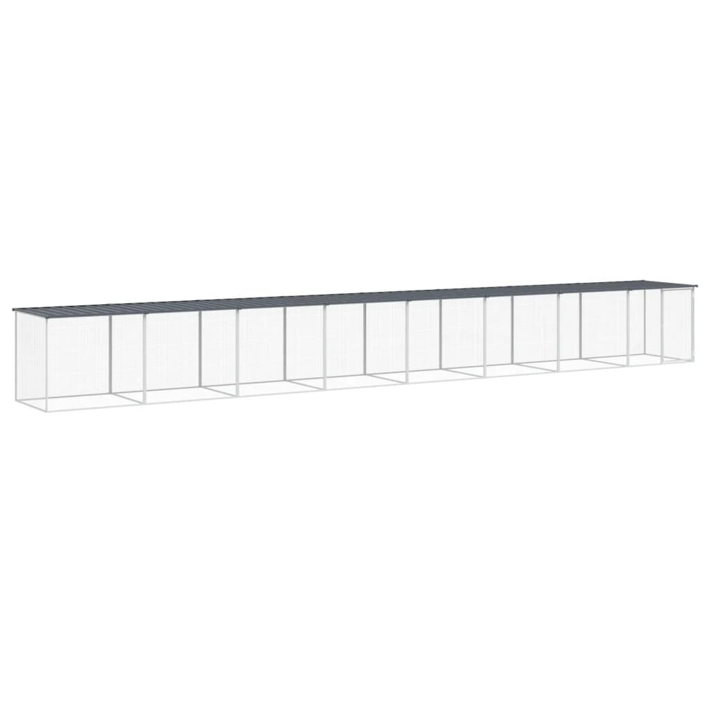 vidaXL Klietka pre kurčatá strecha antracitová 803x98x90 cm poz. oceľ