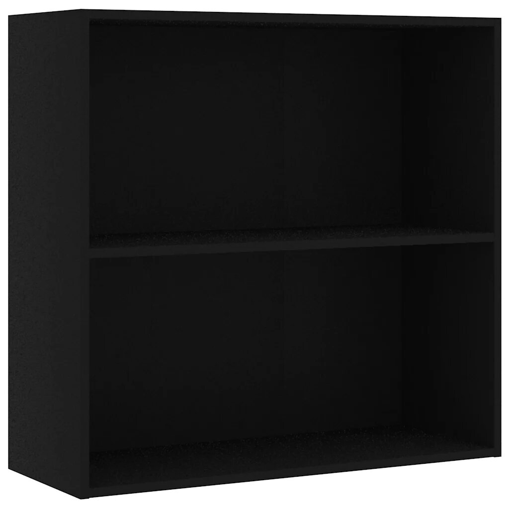 vidaXL Knižnica s 2 policami čierny 80x30x765cm kompozitné drevo