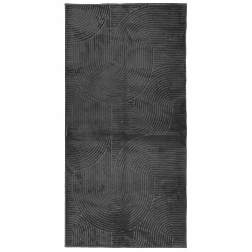 vidaXL Koberec IZA krátky vlas škandinávsky vzhľad antracit 100x200 cm