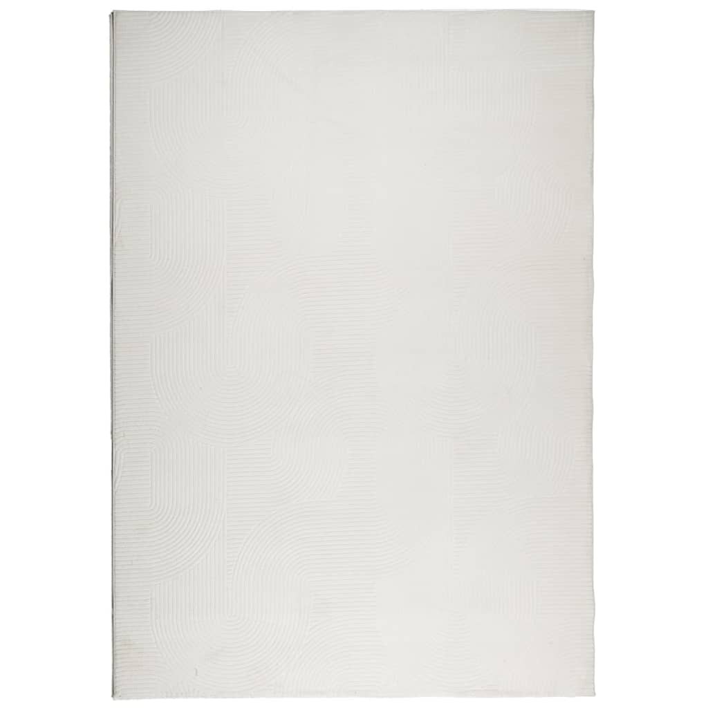 vidaXL Koberec IZA krátky vlas škandinávsky vzhľad krémový 120x170 cm