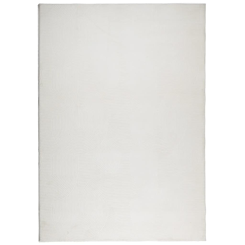 vidaXL Koberec IZA krátky vlas škandinávsky vzhľad krémový 140x200 cm