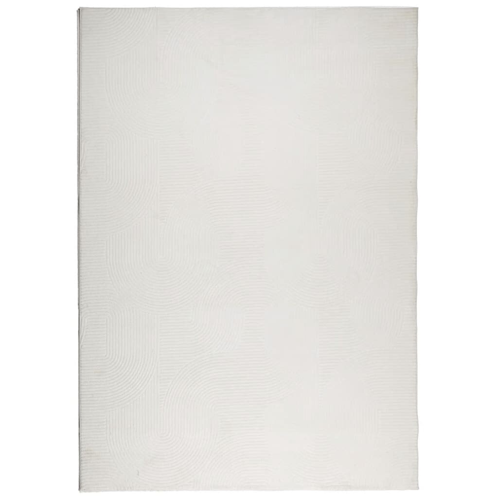 vidaXL Koberec IZA krátky vlas škandinávsky vzhľad krémový 160x230 cm