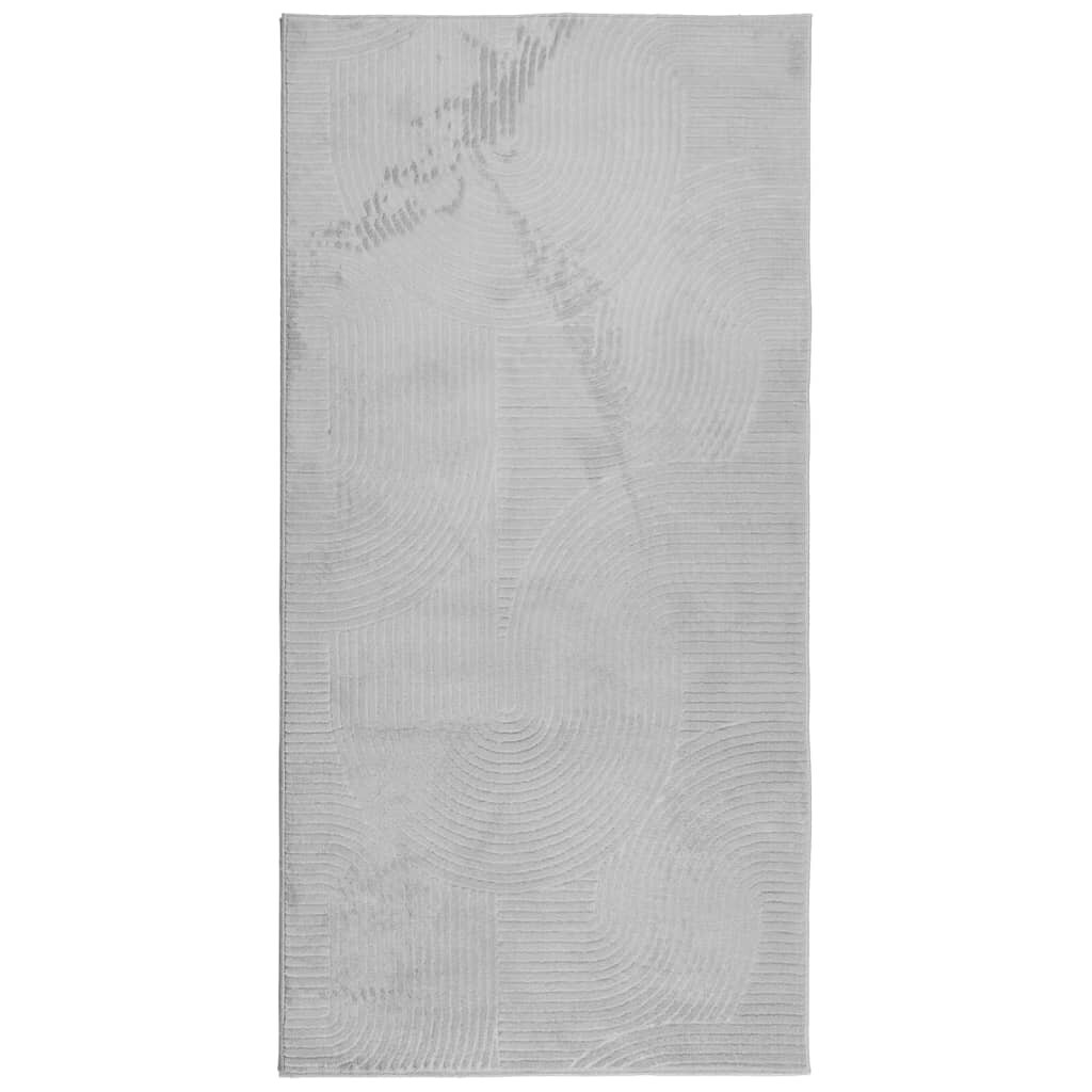 vidaXL Koberec IZA krátky vlas škandinávsky vzhľad sivý 100x200 cm