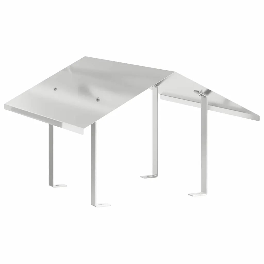 vidaXL Komínový kryt Strieborná 60 x 60 x 38 cm Nerezová oceľ